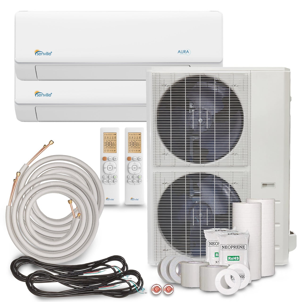 48000 BTU Dual Zone Mini Split Air Conditioner / Heat Pump - SENA/48HF/D